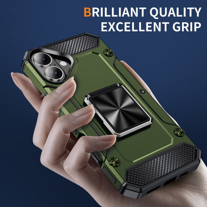 Shockproof Metal Holder Phone Case, For iPhone 16 Pro Max, For iPhone 16 Pro, For iPhone 16 Plus�...