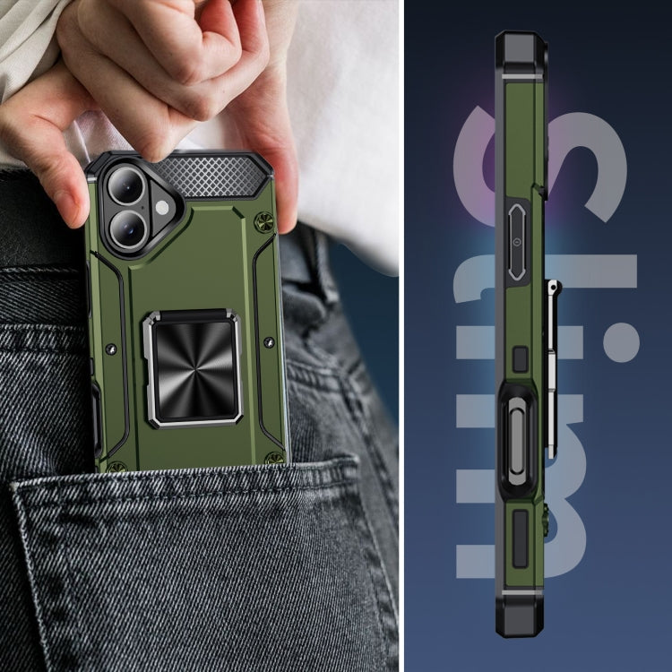 Shockproof Metal Holder Phone Case, For iPhone 16 Pro Max, For iPhone 16 Pro, For iPhone 16 Plus�...