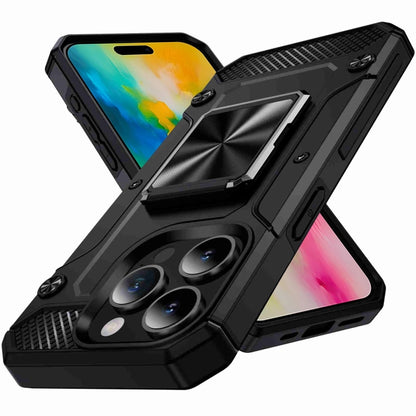 Shockproof Metal Holder Phone Case, For iPhone 16 Pro Max, For iPhone 16 Pro, For iPhone 16 Plus�...