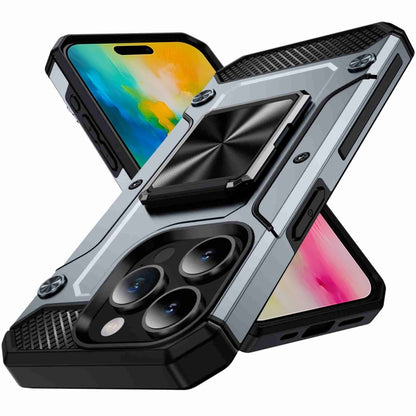 Shockproof Metal Holder Phone Case, For iPhone 16 Pro Max, For iPhone 16 Pro, For iPhone 16 Plus�...
