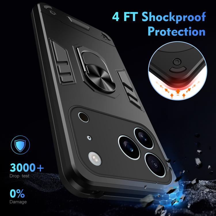 Shockproof Metal Ring Holder Phone Case