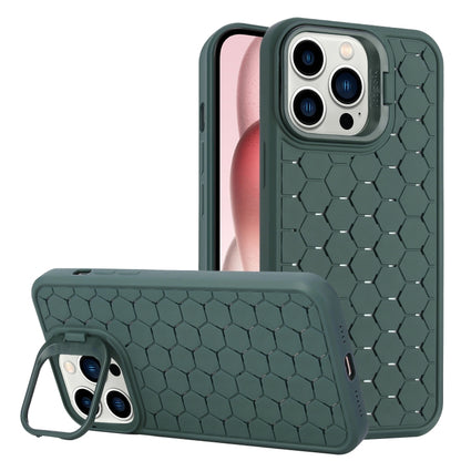 Honeycomb Radiating Lens Holder TPU Phone Case, For iPhone 16 Pro Max, For iPhone 16 Pro���������...
