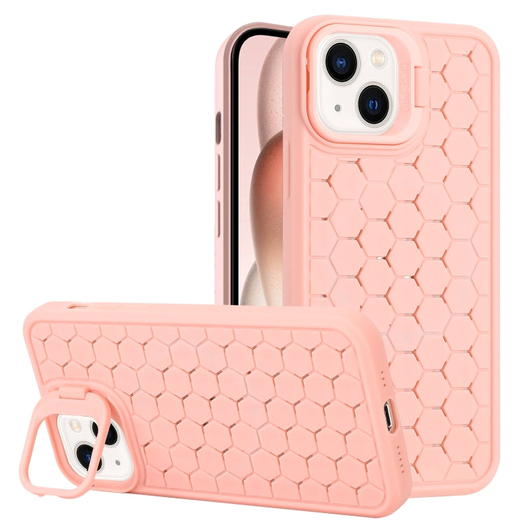 Honeycomb Radiating Lens Holder TPU Phone Case, For iPhone 16 Pro Max, For iPhone 16 Pro���������...