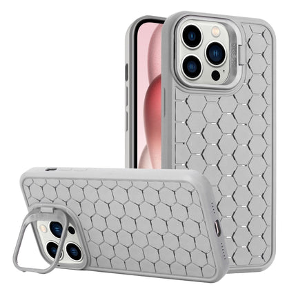 Honeycomb Radiating Lens Holder TPU Phone Case, For iPhone 16 Pro Max, For iPhone 16 Pro���������...