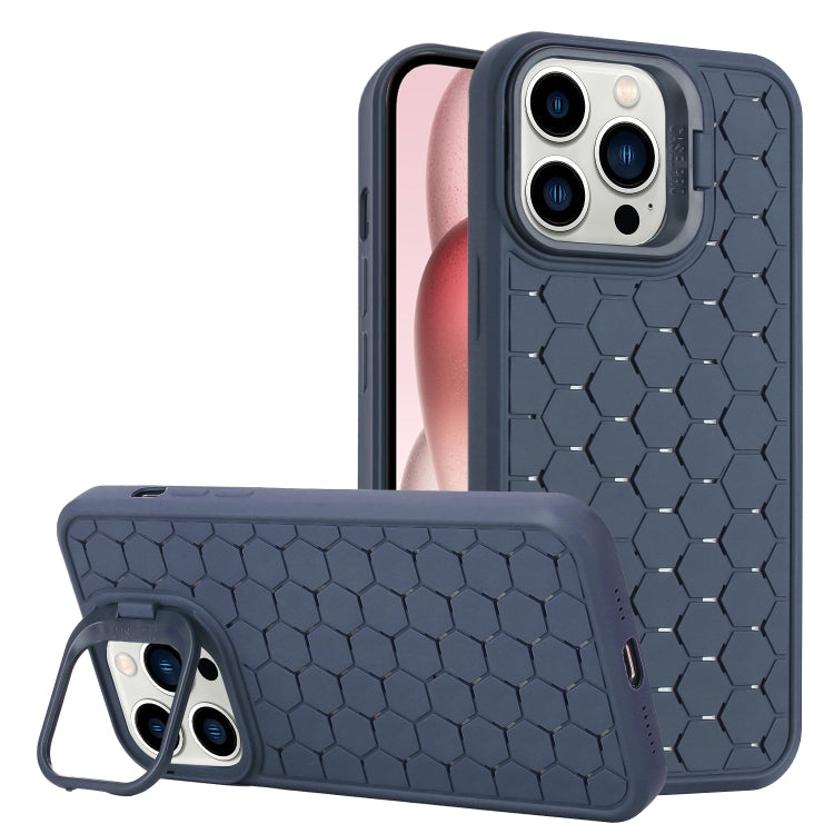 Honeycomb Radiating Lens Holder TPU Phone Case, For iPhone 16 Pro Max, For iPhone 16 Pro���������...