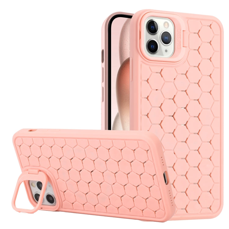 Honeycomb Radiating Lens Holder TPU Phone Case, For iPhone 12 Pro Max, For iPhone 12 Pro���������...
