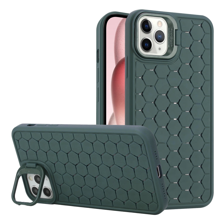 Honeycomb Radiating Lens Holder TPU Phone Case, For iPhone 12 Pro Max, For iPhone 12 Pro���������...