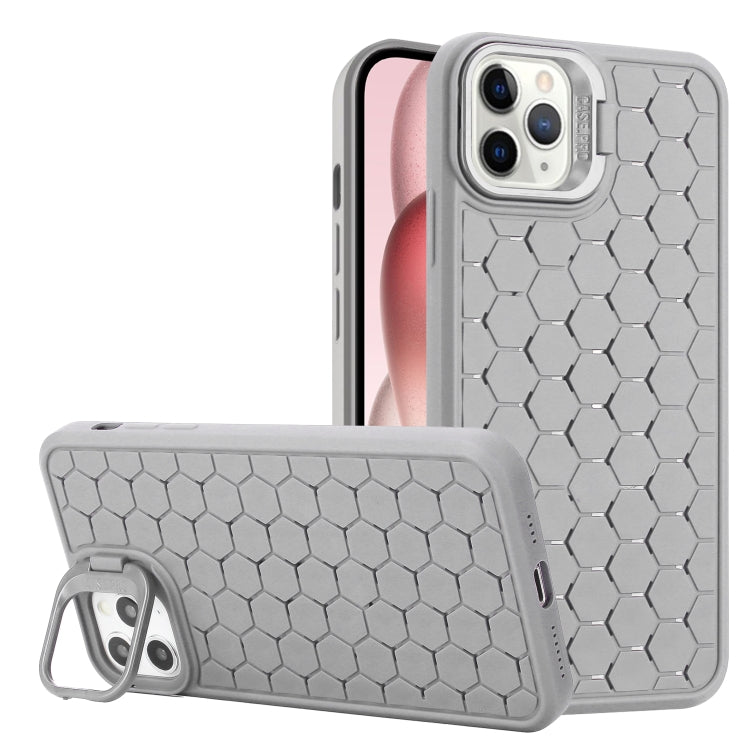 Honeycomb Radiating Lens Holder TPU Phone Case, For iPhone 12 Pro Max, For iPhone 12 Pro���������...
