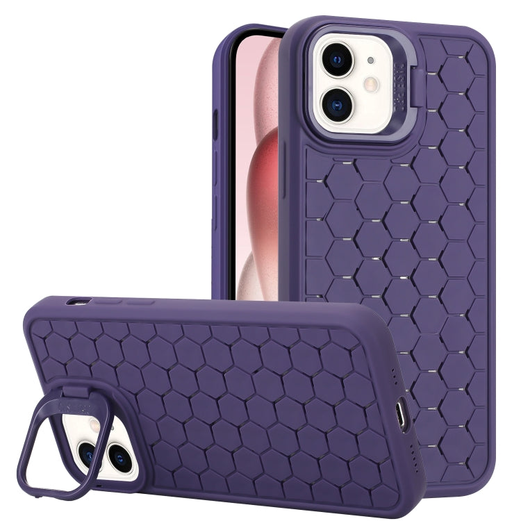 Honeycomb Radiating Lens Holder TPU Phone Case, For iPhone 12 Pro Max, For iPhone 12 Pro���������...