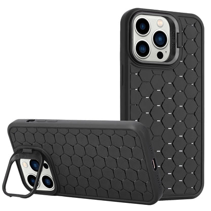 Honeycomb Radiating Lens Holder TPU Phone Case, For iPhone 16 Pro Max, For iPhone 16 Pro���������...