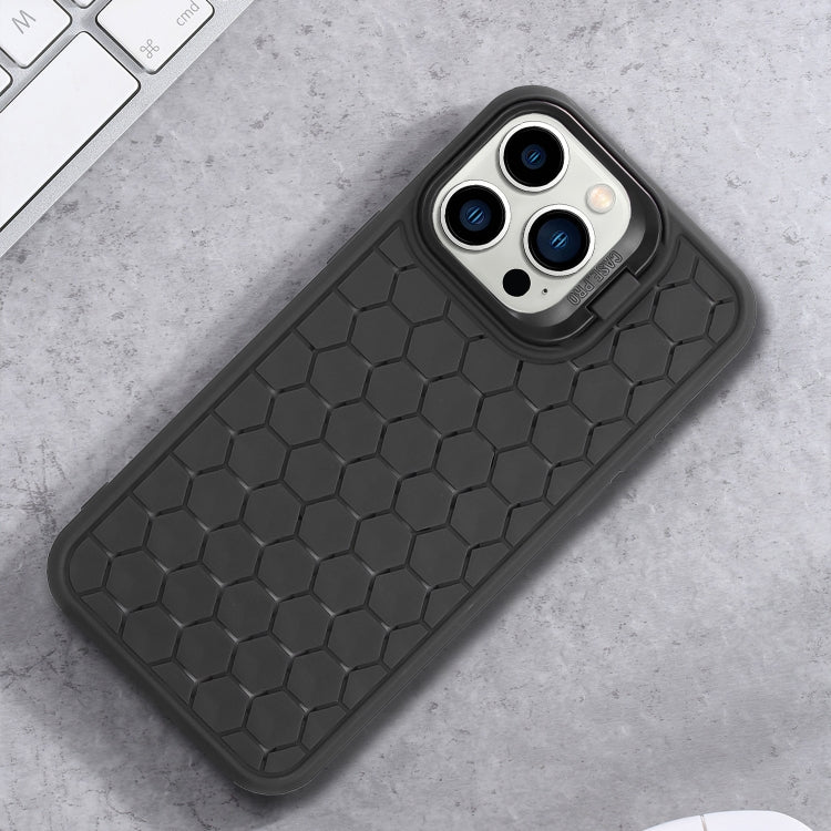 Honeycomb Radiating Lens Holder TPU Phone Case, For iPhone 16 Pro Max, For iPhone 16 Pro���������...