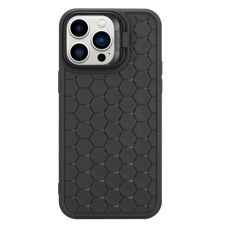 Honeycomb Radiating Lens Holder TPU Phone Case, For iPhone 16 Pro Max, For iPhone 16 Pro���������...