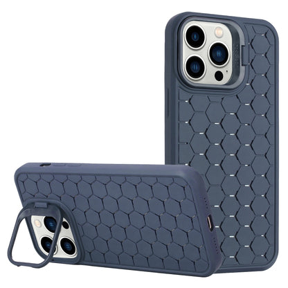 Honeycomb Radiating Lens Holder TPU Phone Case, For iPhone 16 Pro Max, For iPhone 16 Pro���������...