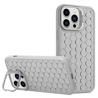 Honeycomb Radiating Lens Holder TPU Phone Case, For iPhone 16 Pro Max, For iPhone 16 Pro���������...