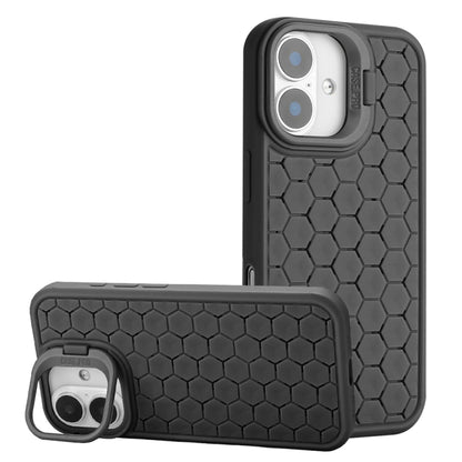 Honeycomb Radiating Lens Holder TPU Phone Case, For iPhone 16 Pro Max, For iPhone 16 Pro���������...