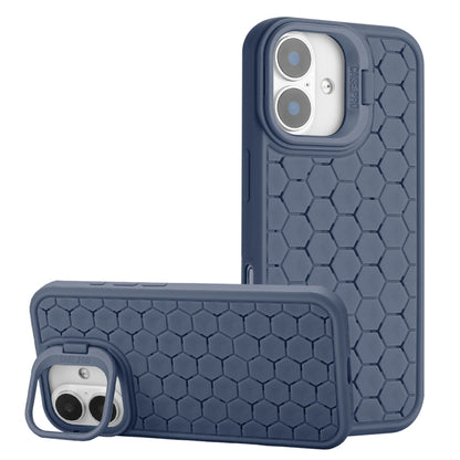 Honeycomb Radiating Lens Holder TPU Phone Case, For iPhone 16 Pro Max, For iPhone 16 Pro���������...