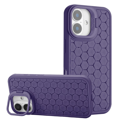 Honeycomb Radiating Lens Holder TPU Phone Case, For iPhone 16 Pro Max, For iPhone 16 Pro���������...