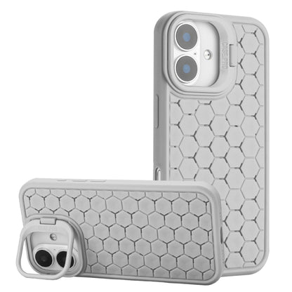 Honeycomb Radiating Lens Holder TPU Phone Case, For iPhone 16 Pro Max, For iPhone 16 Pro���������...