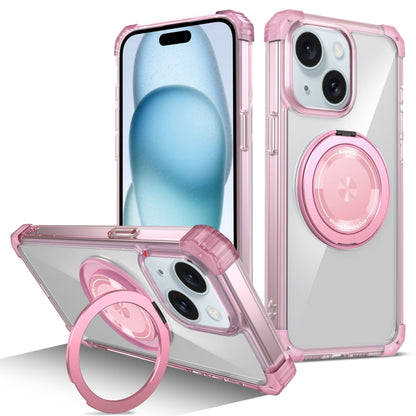 Gold Shield CD Pattern MagSafe Magnetic Phone Case with Rotating Stand, For iPhone 16 Pro Max����...