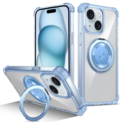 Gold Shield CD Pattern MagSafe Magnetic Phone Case with Rotating Stand, For iPhone 16 Pro Max����...