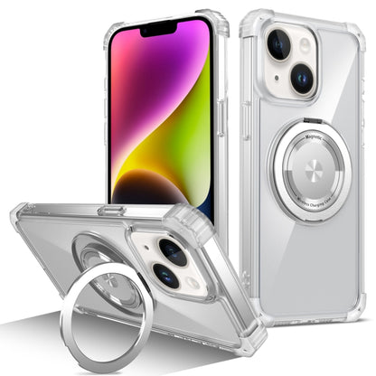 Gold Shield CD Pattern MagSafe Magnetic Phone Case with Rotating Stand, For iPhone 16 Pro Max����...