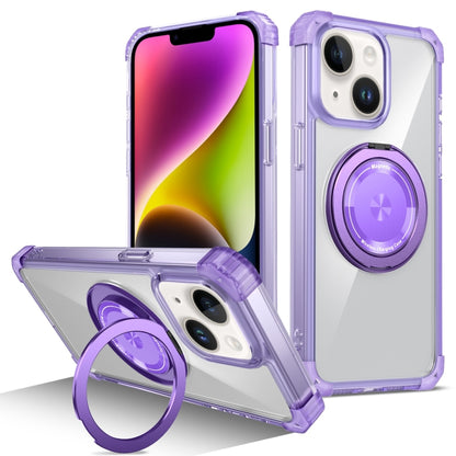 Gold Shield CD Pattern MagSafe Magnetic Phone Case with Rotating Stand, For iPhone 16 Pro Max����...