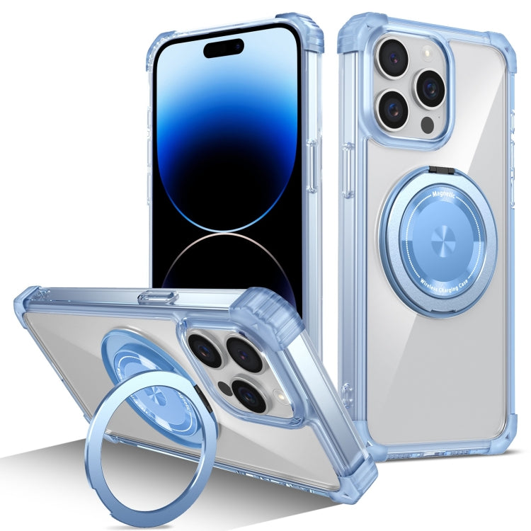 Gold Shield CD Pattern MagSafe Magnetic Phone Case with Rotating Stand, For iPhone 16 Pro Max����...