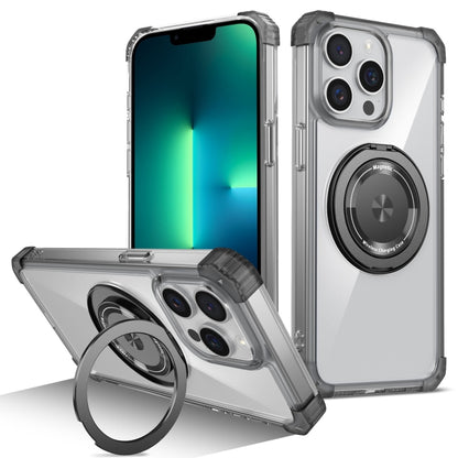 Gold Shield CD Pattern MagSafe Magnetic Phone Case with Rotating Stand, For iPhone 16 Pro Max����...