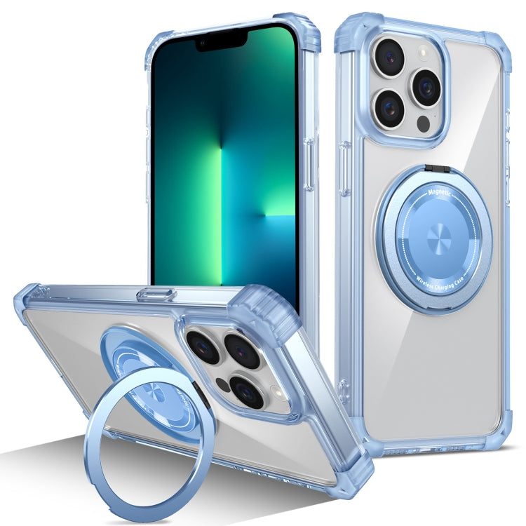 Gold Shield CD Pattern MagSafe Magnetic Phone Case with Rotating Stand, For iPhone 16 Pro Max����...