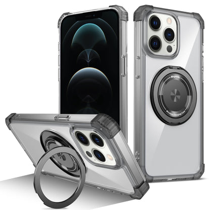 Gold Shield CD Pattern MagSafe Magnetic Phone Case with Rotating Stand, For iPhone 16 Pro Max����...