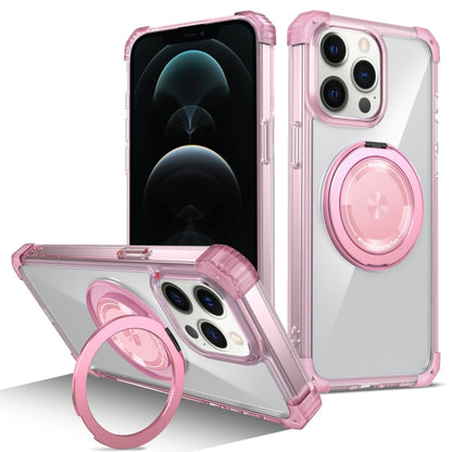 Gold Shield CD Pattern MagSafe Magnetic Phone Case with Rotating Stand, For iPhone 16 Pro Max����...