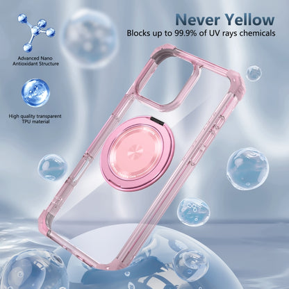 Gold Shield CD Pattern MagSafe Magnetic Phone Case with Rotating Stand, For iPhone 16 Pro Max����...