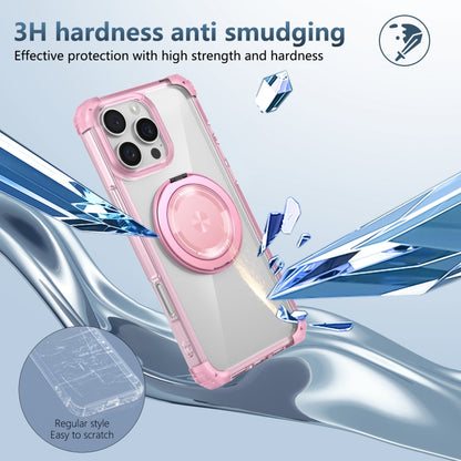 Gold Shield CD Pattern MagSafe Magnetic Phone Case with Rotating Stand, For iPhone 16 Pro Max����...