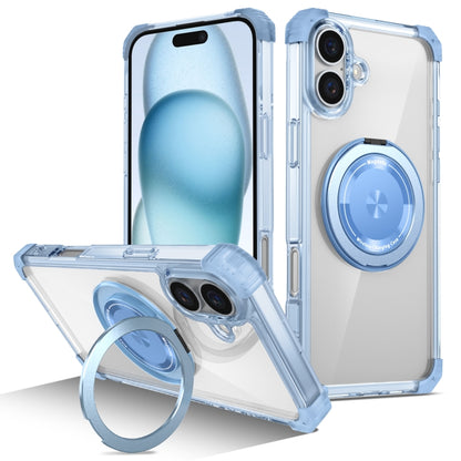 Gold Shield CD Pattern MagSafe Magnetic Phone Case with Rotating Stand, For iPhone 16 Pro Max����...
