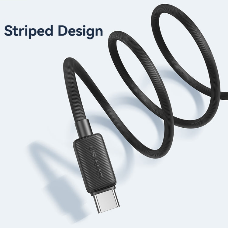 USAMS US-SJ698 USB to USB-C / Type-C 3A Striped Fast Charge Data Cable