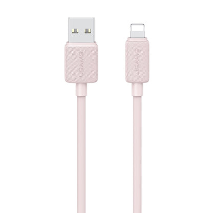 USAMS US-SJ694 USB to 8 Pin 2.4A Striped Fast Charge Data Cable, 2m, 3m, 1m