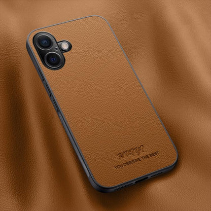 HUIYI Leather Magnetic Phone Case, For iPhone 16e, For iPhone 16 Pro Max, For iPhone 16 Pro������...