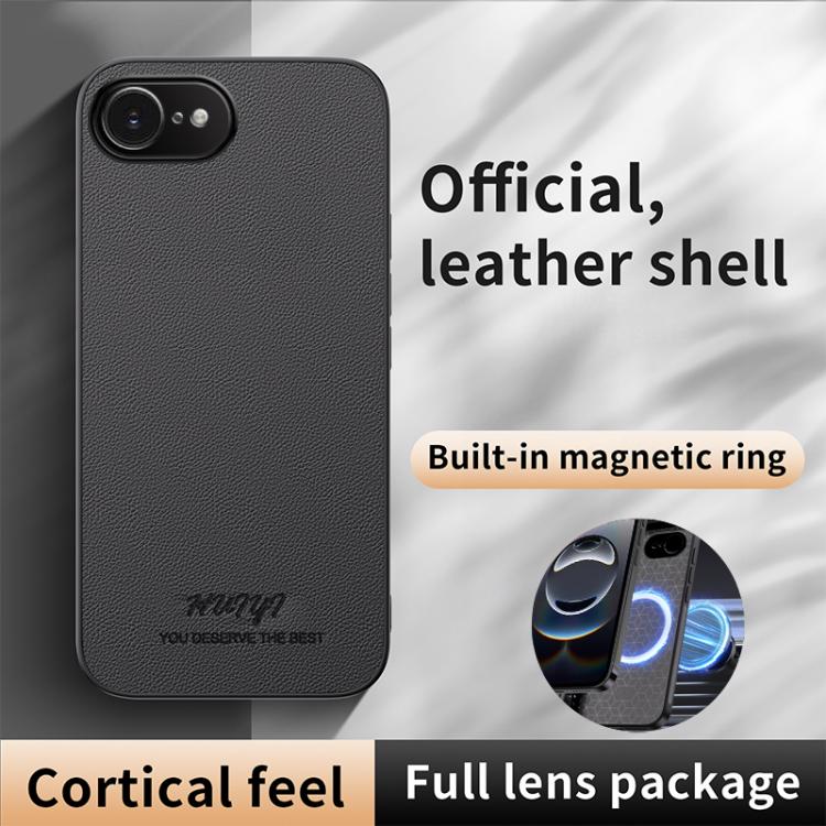 HUIYI Leather Magnetic Phone Case, For iPhone 16e, For iPhone 16 Pro Max, For iPhone 16 Pro������...