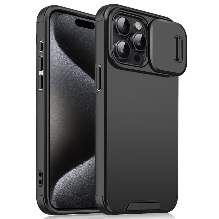 Sliding Camshield TPU + PC Phone Case, For iPhone 16 Pro Max, For iPhone 16 Pro, For iPhone 16 Pl...