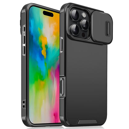 Sliding Camshield TPU + PC Phone Case, For iPhone 16 Pro Max, For iPhone 16 Pro, For iPhone 16 Pl...
