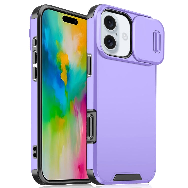 Sliding Camshield TPU + PC Phone Case, For iPhone 16 Pro Max, For iPhone 16 Pro, For iPhone 16 Pl...
