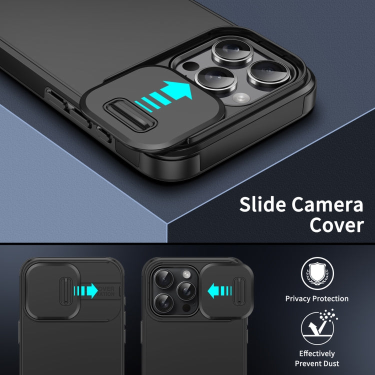 Sliding Camshield TPU + PC Phone Case, For iPhone 16 Pro Max, For iPhone 16 Pro, For iPhone 16 Pl...