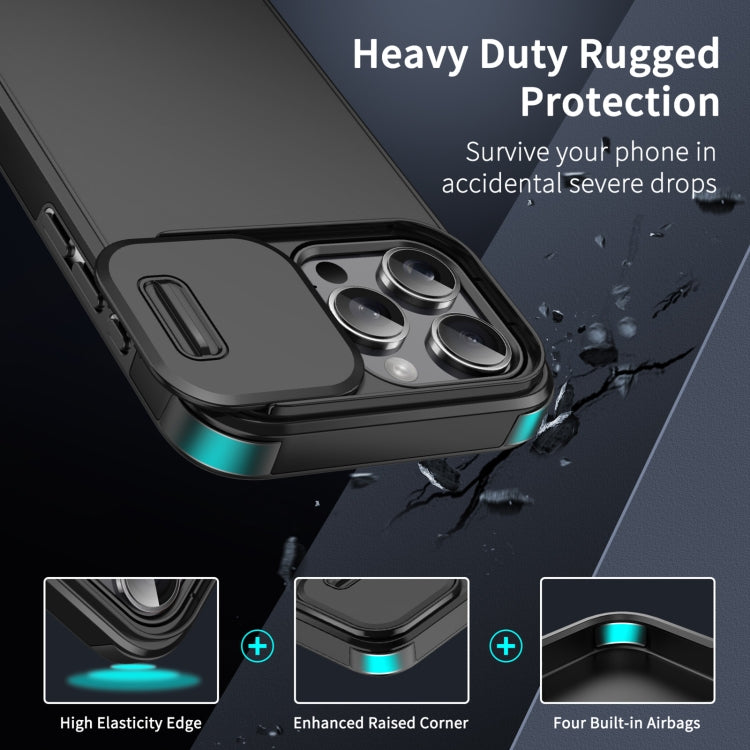 Sliding Camshield TPU + PC Phone Case, For iPhone 16 Pro Max, For iPhone 16 Pro, For iPhone 16 Pl...