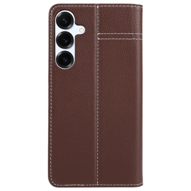 GEBEI Top-grain Horizontal Flip Leather Phone Case, For Samsung Galaxy S25 5G��������������������...