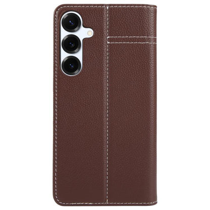 GEBEI Top-grain Horizontal Flip Leather Phone Case, For Samsung Galaxy S25 5G��������������������...