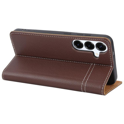 GEBEI Top-grain Horizontal Flip Leather Phone Case, For Samsung Galaxy S25 5G��������������������...