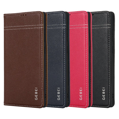 GEBEI Top-grain Horizontal Flip Leather Phone Case, For Samsung Galaxy S25 5G��������������������...