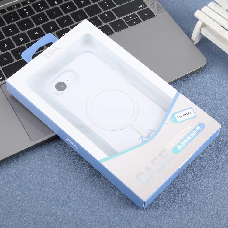 ZGA Magsafe Clear PC Hybrid TPU Phone Case, For iPhone 16e, For iPhone 16 Pro Max, For iPhone 16 ...