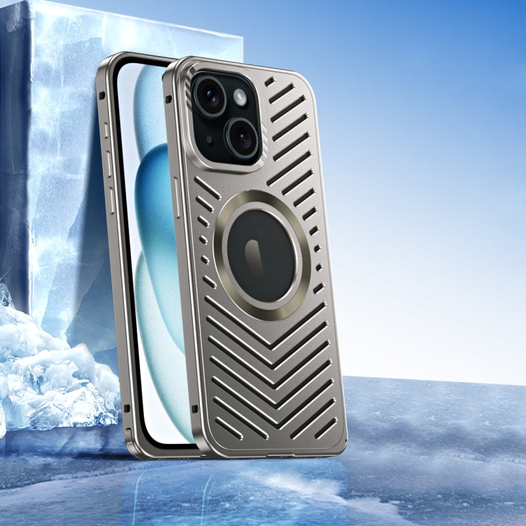 Cooling MagSafe Magnetic Metal Phone Case, For iPhone 16 Pro Max, For iPhone 16 Pro, For iPhone 1...