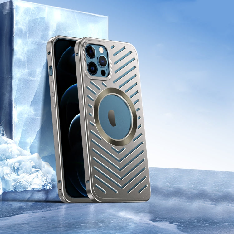 Cooling MagSafe Magnetic Metal Phone Case, For iPhone 16 Pro Max, For iPhone 16 Pro, For iPhone 1...